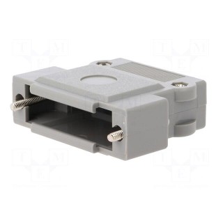 Enclosure: for D-Sub connectors | straight | Locking: screws
