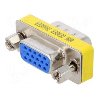 Transition: adapter | D-Sub 15pin HD male,D-Sub 15pin HD female