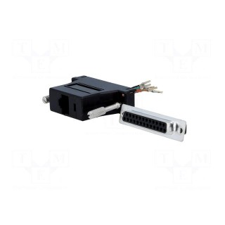 Transition: adapter | D-Sub 25pin female,RJ45 socket