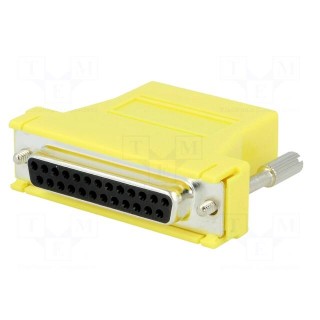 Transition: adapter | RJ45 socket,D-Sub 25pin female | yellow
