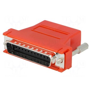 Transition: adapter | D-Sub 25pin male,RJ45 socket | red