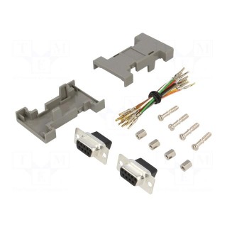 Transition: adapter | both sides,D-Sub 9pin female