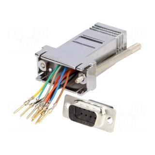 Transition: adapter | RJ45 socket,D-Sub 9pin male