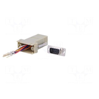 Transition: adapter | RJ45 socket,D-Sub 9pin male