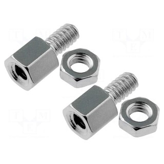 Set of screws for D-Sub | UNC4-40 | Spanner: 4.75mm