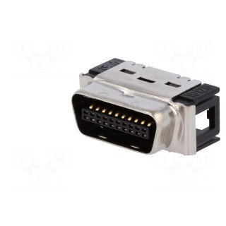 Connector: MDR | PIN: 20 | shielded | for cable | Mat: polyester | plug