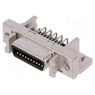 Connector: MDR | PIN: 20 | shielded | Locking: latch | socket | female