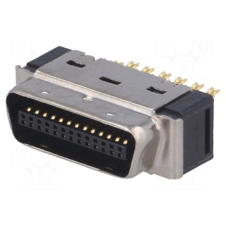 Connector: MDR | PIN: 26 | shielded | for cable | Mat: polyester | plug