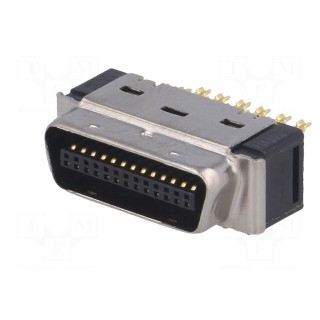 Connector: MDR | PIN: 26 | shielded | for cable | Mat: polyester | plug