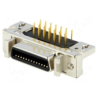 Connector: MDR | PIN: 26 | shielded | Locking: latch | socket | female