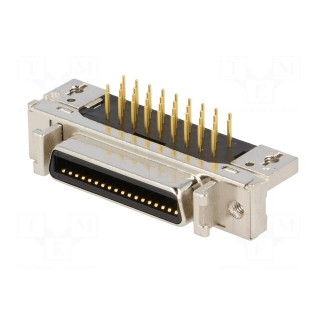 Connector: MDR | PIN: 36 | shielded | Locking: latch | socket | female