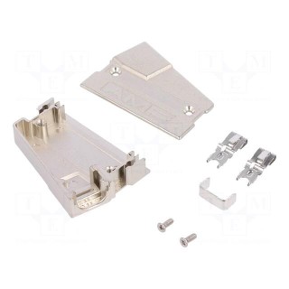 Plug housing | PIN: 50 | shielded | Locking: latch | Mat: steel | angled