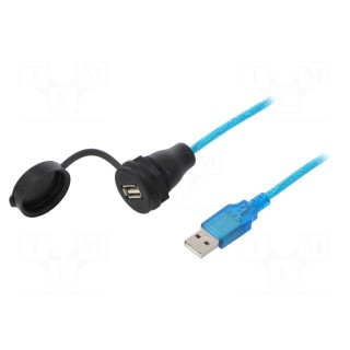 Adapter cable | USB 2.0 | USB A socket,USB A plug | Nano-Stick | 2m