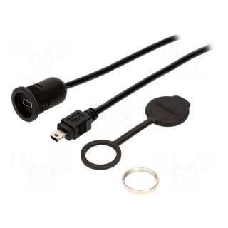 Adapter cable | USB 2.0,with protective cover | 1m | IP65 | 1310