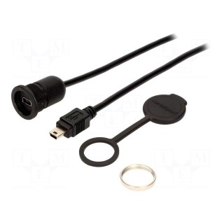 Adapter cable | USB 2.0,with protective cover | 0.5m | IP67 | 1310