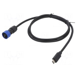 Adapter cable | USB C plug | USB Buccaneer | IP68 | bayonet | 1m