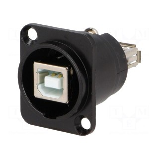 Adapter | USB A socket-back,USB B socket-front | FT | USB 2.0