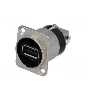 Adapter | USB A socket-front,USB B socket-back | USB 2.0 | 19x24mm
