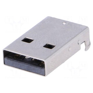 Plug | USB A | SMT | angled 90° | 1.5A | Contacts: phosphor bronze | 500V