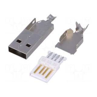 Plug | USB A | soldering