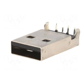 Plug | USB A | THT | angled 90° | 1.5A | Contacts: phosphor bronze | 500V