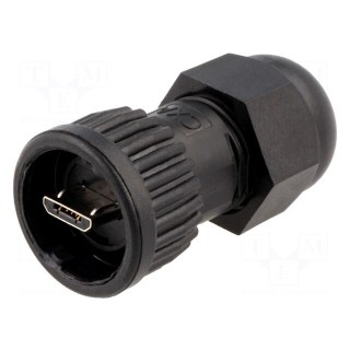 Plug | USB B micro | Data-Con-X | for cable | straight | USB 2.0