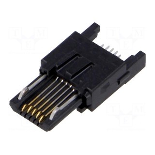 Plug | USB B micro | ZX | on PCBs | SMT | PIN: 5 | horizontal | USB 2.0