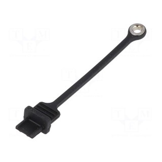 Protection cap | MUSB | Application: USB B mini sockets | black