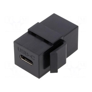 Socket | coupler | female x2 | USB C socket x2 | Keystone | straight