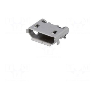 Socket | USB A mini | SMT | angled 90° | USB 2.0 | gold-plated