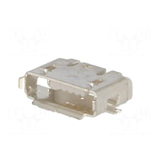 Socket | USB AB micro | SMT | PIN: 5 | USB 2.0 | 0.65mm | 1.8A | 100V