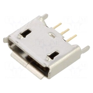 Socket | USB AB micro | THT | PIN: 5 | straight | USB 2.0 | 1.8A