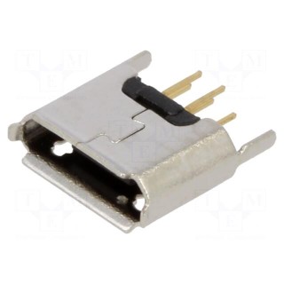 Socket | USB B micro | THT | PIN: 5 | straight | USB 2.0 | 1.8A