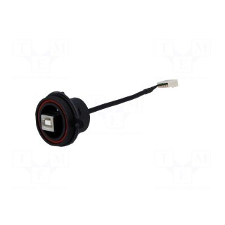 Socket | USB B | USB Buccaneer | for panel mounting,rear side nut