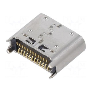 Socket | USB C | CX | on PCBs | SMT | PIN: 24 | vertical | Gen2 | USB 3.1