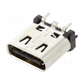 Socket | USB C | on PCBs | SMT | PIN: 16 | vertical | USB 3.1 | 5A | reel