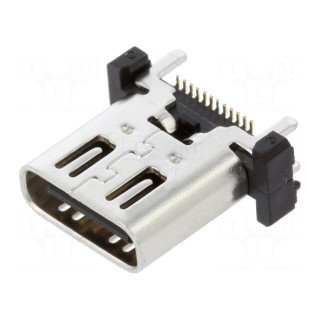 Socket | USB C | on PCBs | SMT | PIN: 24 | vertical | USB 3.1 | 5A | reel