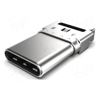 Plug | USB C | SMT | PIN: 24 | horizontal | top board mount | USB 3.2 | 5A