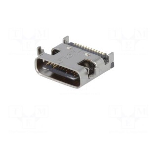 Socket | USB C | SMT | angled 90° | USB 3.1