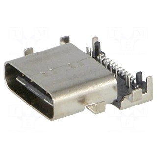 Socket | USB C | SMT,THT | angled | USB 3.1