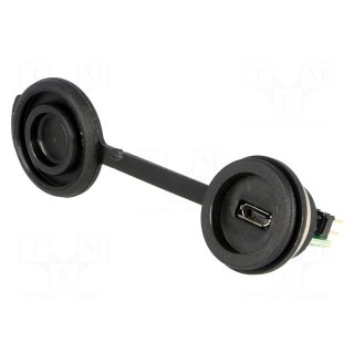 USB B micro | 1310 | for panel mounting,rear side nut | USB 2.0