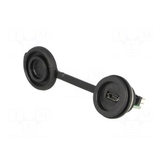 USB B micro | 1310 | for panel mounting,rear side nut | USB 2.0