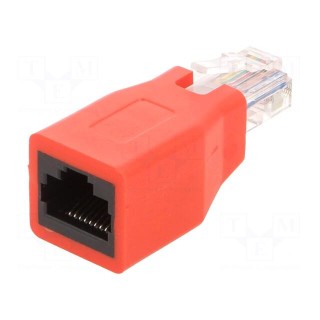 Adapter | PIN: 8 | crossover | RJ45 socket,RJ45 plug