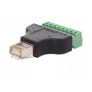 Adapter | PIN: 8 | terminal block,RJ45 plug | screw terminal