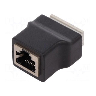 Adapter | PIN: 8 | terminal block,RJ45 socket | spring clamp