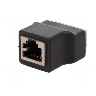 Adapter | PIN: 8 | RJ45 socket,terminal block | spring clamp