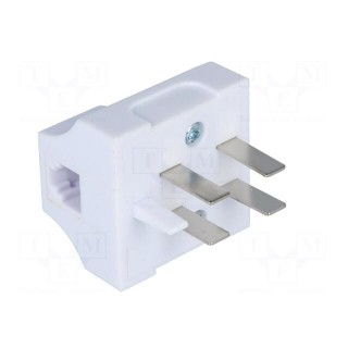 Adapter | RJ11 socket,WT4 plug | angled 90°