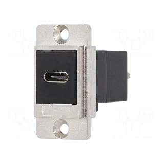 Coupler | DUALSLIM | USB C socket-front,USB C plug-back | 29mm