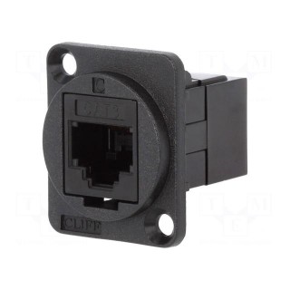 Coupler | FT | Cat: 3 | Layout: 6p4c | RJ11 socket,both sides | 19x24mm