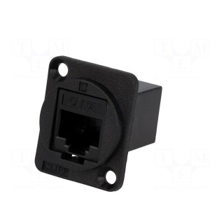 Coupler | FT | Cat: 5e | Layout: 8p8c | RJ45 socket,both sides | 19x24mm